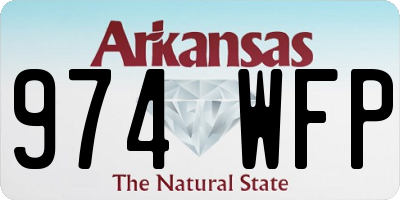 AR license plate 974WFP