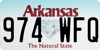 AR license plate 974WFQ