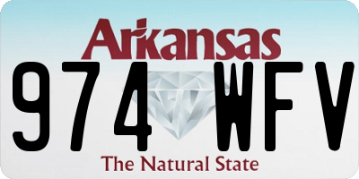 AR license plate 974WFV