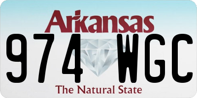 AR license plate 974WGC