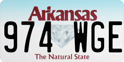 AR license plate 974WGE