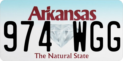 AR license plate 974WGG