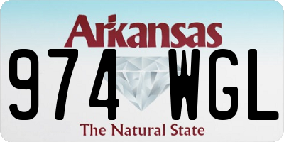AR license plate 974WGL