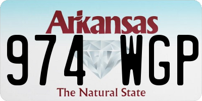 AR license plate 974WGP