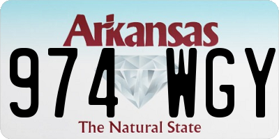 AR license plate 974WGY