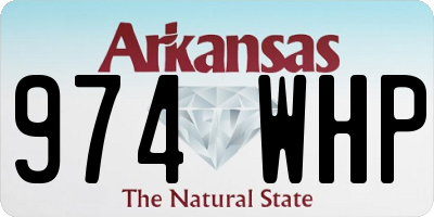 AR license plate 974WHP