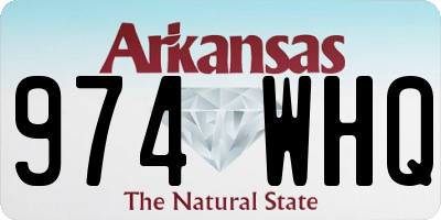 AR license plate 974WHQ