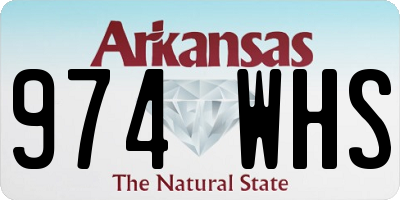 AR license plate 974WHS