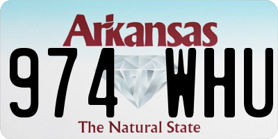 AR license plate 974WHU