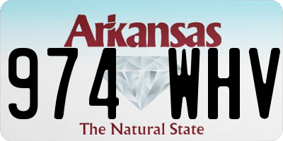 AR license plate 974WHV