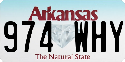 AR license plate 974WHY