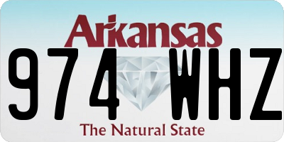 AR license plate 974WHZ