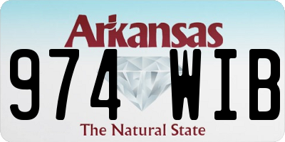 AR license plate 974WIB