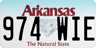 AR license plate 974WIE