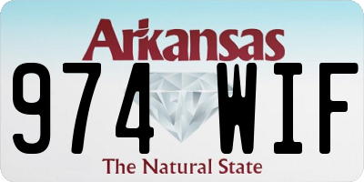 AR license plate 974WIF