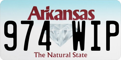 AR license plate 974WIP