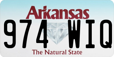 AR license plate 974WIQ