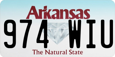 AR license plate 974WIU