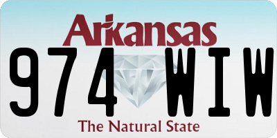AR license plate 974WIW