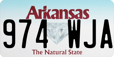 AR license plate 974WJA