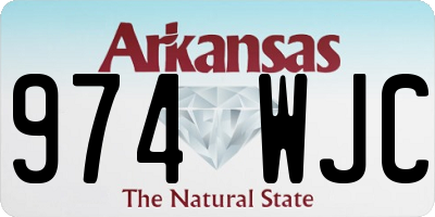 AR license plate 974WJC