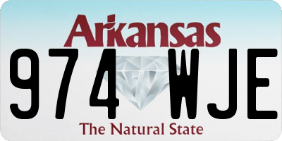 AR license plate 974WJE