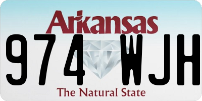 AR license plate 974WJH