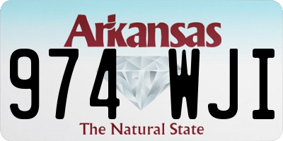AR license plate 974WJI