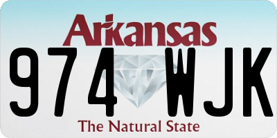 AR license plate 974WJK