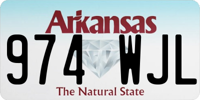 AR license plate 974WJL