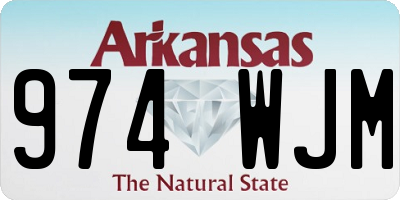 AR license plate 974WJM