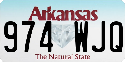 AR license plate 974WJQ