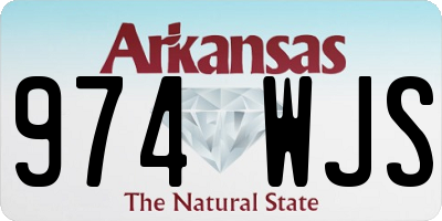 AR license plate 974WJS
