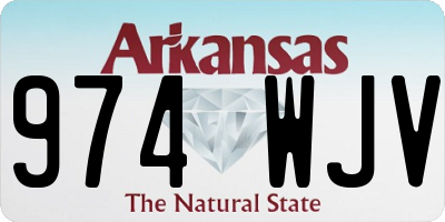 AR license plate 974WJV