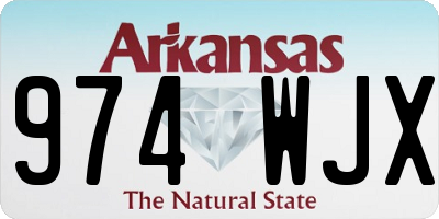 AR license plate 974WJX