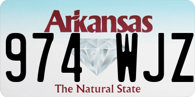 AR license plate 974WJZ