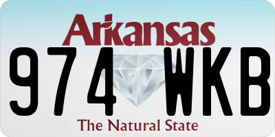AR license plate 974WKB