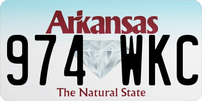 AR license plate 974WKC