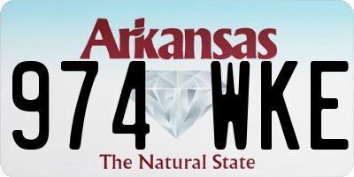 AR license plate 974WKE