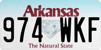 AR license plate 974WKF