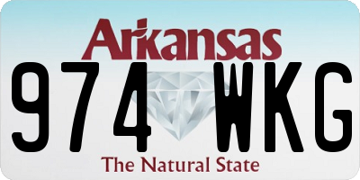 AR license plate 974WKG