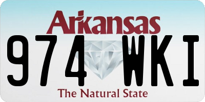 AR license plate 974WKI