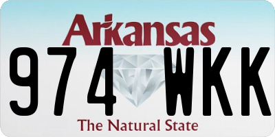 AR license plate 974WKK