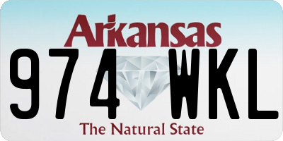 AR license plate 974WKL