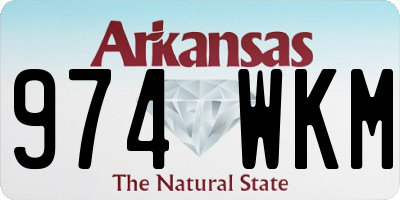 AR license plate 974WKM