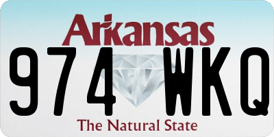 AR license plate 974WKQ