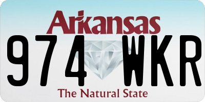 AR license plate 974WKR