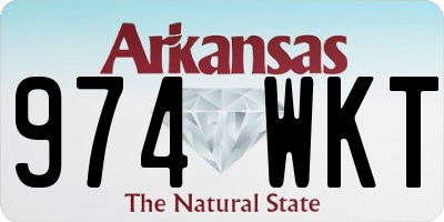 AR license plate 974WKT