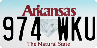 AR license plate 974WKU