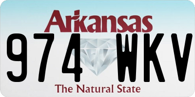 AR license plate 974WKV